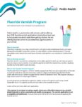 Fluoride Varnish Program – Info for Parents Thumbnail